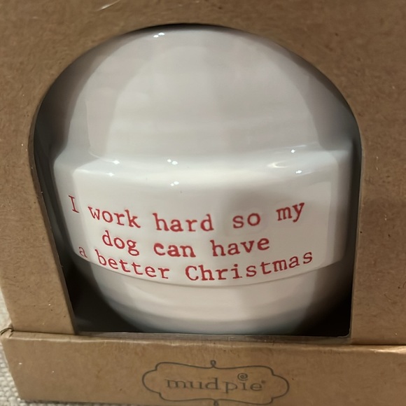 Mud Pie White Santa's Favorite Dog Toy and Mug Set/NWT - Picture 6 of 10